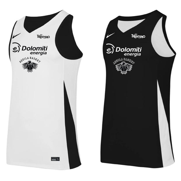 Canotta Reversibile Ufficiale bianco e nero - Aquila Basket Store